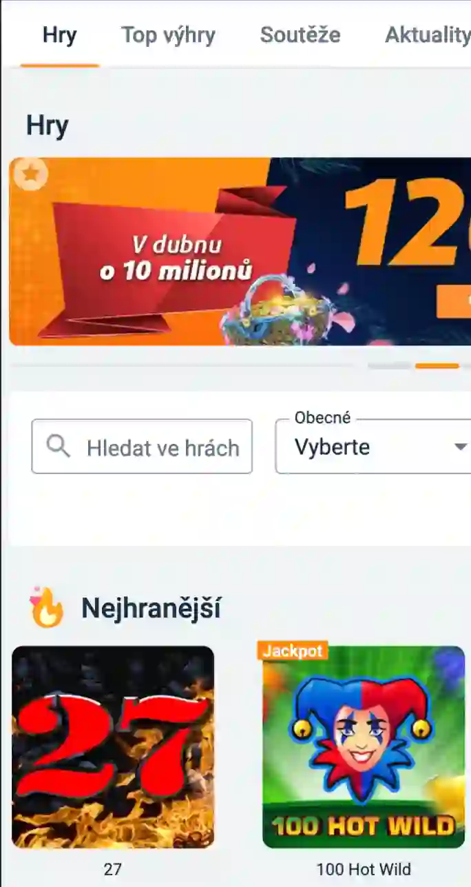 Tipsport Aplikace CZ Mobile